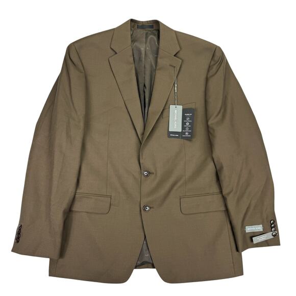 Michael Kors Other - Michael Kors Mens Classic Fit Wool Blend Solid Suit Jacket Brown 42R